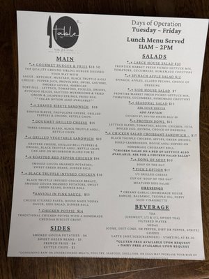 Table on 10th by null