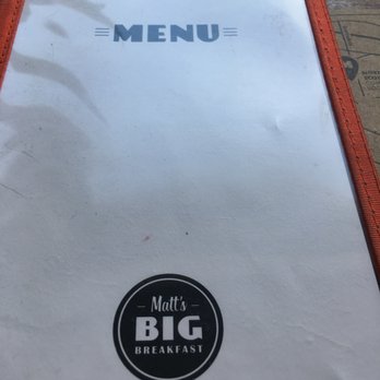 Matt's Big Breakfast - Front of the menu - Breakfast & Brunch Near Me - Phoenix, Arizona