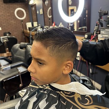 Original Blends Barbershop - Joshua got a new hair style from his standard combover. He can't wait to come back. - Barbers Near Me - Rancho Cucamonga, California Original Blends Barbershop - Joshua got a new hair style from his standard combover. He can't wait to come back. - Barbers Near Me - Rancho Cucamonga, California