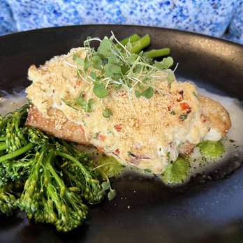 Emery - Crab Crusted Walleye - Seafood Near Me - Cincinnati, Ohio