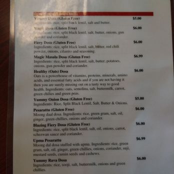 Flying Idlis - Menu side 1 - Indian Near Me - Houston, Texas