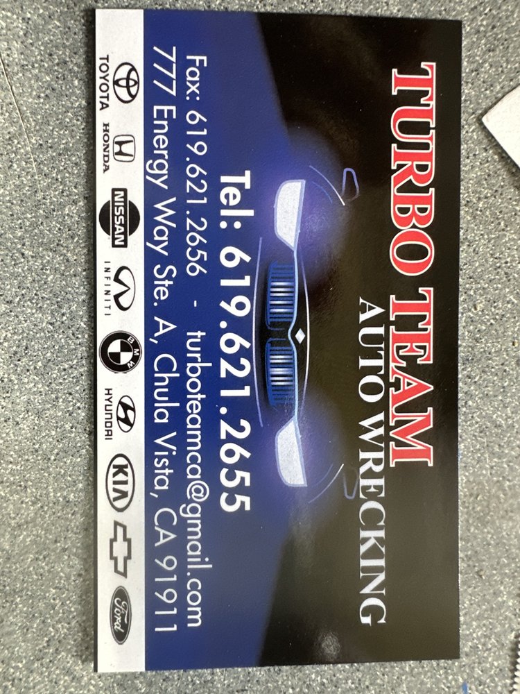 TURBO TEAM AUTO WRECKING Updated October 2024 28 Photos 777