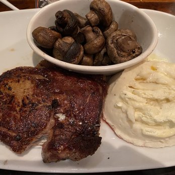 LongHorn Steakhouse - Ribeye with mashed potatoes and mushrooms - Steakhouses Near Me - Millbury, Massachusetts LongHorn Steakhouse - Ribeye with mashed potatoes and mushrooms - Steakhouses Near Me - Millbury, Massachusetts