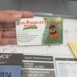Los Angeles Phone Freaks - Business Card I found on my desk remind me to write a review! Thank you for your service!