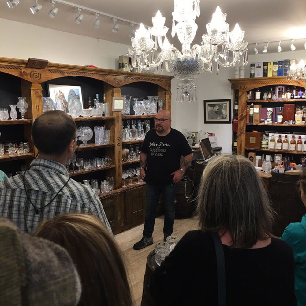 Dingle Crystal - Sean Daly starting the tour - Arts & Crafts Near Me - Dingle, Kentucky