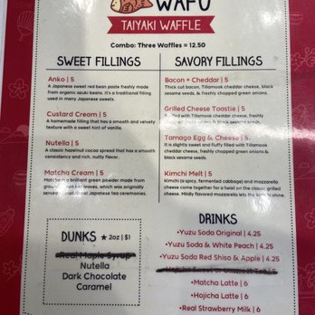WAFU - Menu - Desserts Near Me - Orlando, Florida