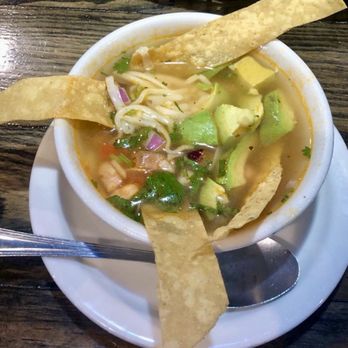Luna Azul - Chicken tortilla soup. - Mexican Near Me - Leesburg, Florida Luna Azul - Chicken tortilla soup. - Mexican Near Me - Leesburg, Florida