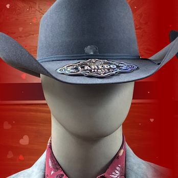American Buckaroo - Elegancia y distinción con este sombrero vaquero gris con detalles en azul. Perfecto para cualquier ocasión. - Men's Clothing Near Me - McAllen, Texas