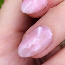 Rose Quartz nail design by Dominic!!