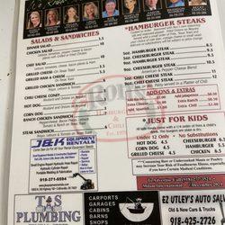 Ron's Hamburger & Chili - Menu