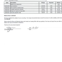 This is proof I had a balance of zero and I even let them keep my deposit cuz I didn't even care to fight about it I left it clean This is proof I had a balance of zero and I even let them keep my deposit cuz I didn't even care to fight about it I left it clean