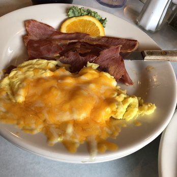 Elmo's Diner - Country Ham and Scrambled w/cheese eggs - Diners Near Me - Durham, North Carolina Elmo's Diner - Country Ham and Scrambled w/cheese eggs - Diners Near Me - Durham, North Carolina