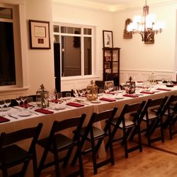 Grapeseed Catering and Event Planning - Set up for a personal chef event at a home