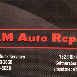 E&M Auto Repair - new business address