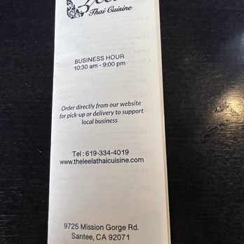 Leela Thai Cuisine - Thai Near Me - Santee, California Leela Thai Cuisine - Thai Near Me - Santee, California