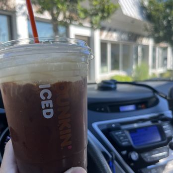 Dunkin' - Iced coffee with marshmallow cold foam - Coffee & Tea Near Me - Woodland Hills, California