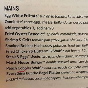 Marsh House - Brunch menu - Southern Near Me - Nashville, Tennessee