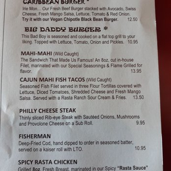 Ocean Deck - Menu - Seafood Near Me - Daytona Beach, Florida