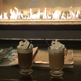 Tria - That's Amore Coffee (left) & Irish Caramel Coffee (right) - New American Near Me - Dearborn, Michigan