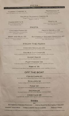 Menu photo 5 Spruce on Blackbridge York, PA