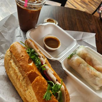 Double Wired Espresso - 2 Piece Shrimp Spring Roll, 2. Special Combo Banh Mi, and Vietnamese Ice Coffee. - Coffee & Tea Near Me - Renton, Washington Double Wired Espresso - 2 Piece Shrimp Spring Roll, 2. Special Combo Banh Mi, and Vietnamese Ice Coffee. - Coffee & Tea Near Me - Renton, Washington