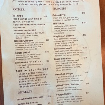 Key & Cleaver - Menu - Burgers Near Me - San Diego, California Key & Cleaver - Menu - Burgers Near Me - San Diego, California