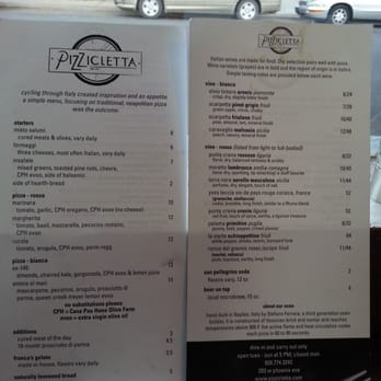 Pizzicletta - The menu - Pizza Near Me - Flagstaff, Arizona