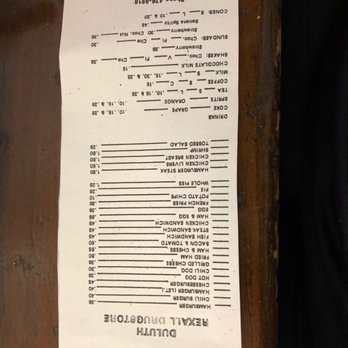Duluth Rexall Grill - This is the original menu from 1969.... - American Near Me - Duluth, Georgia