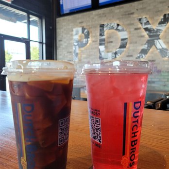 Dutch Bros Coffee - Cold Brew and Raspberry Green Tea - Coffee & Tea Near Me - Portland, Oregon Dutch Bros Coffee - Cold Brew and Raspberry Green Tea - Coffee & Tea Near Me - Portland, Oregon