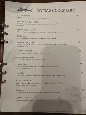 Menu photo 5 Blue Marlin Bradenton Beach, FL