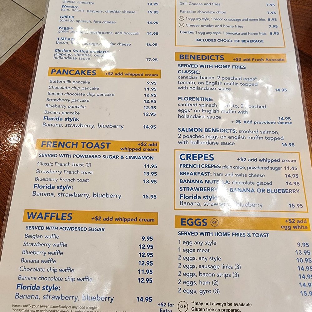 Menu Side A Menu Side A