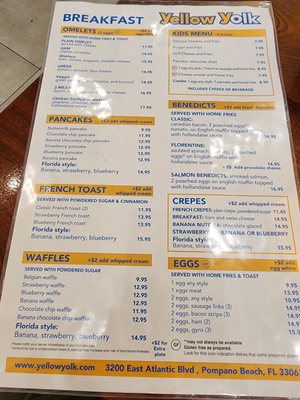 Menu photo 6 Yellow Yolk Pompano Pompano Beach, FL