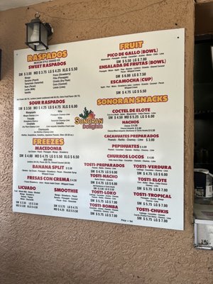 Menu photo 2 Sonoran Delights Tucson, AZ