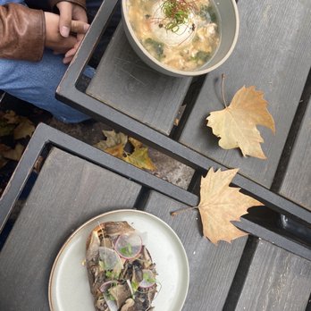 Scorpio Coffee - Ochazuke & mushroom toast - Coffee & Tea Near Me - Sacramento, California