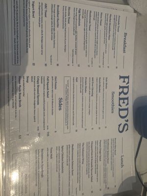 Menu photo 1 Fred’s Detroit, MI