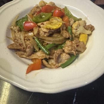 Sila Authentic Thai Restaurant - Basil Stir Fry with Pork (comes with rice) - Thai Near Me - Rock Hill, South Carolina Sila Authentic Thai Restaurant - Basil Stir Fry with Pork (comes with rice) - Thai Near Me - Rock Hill, South Carolina