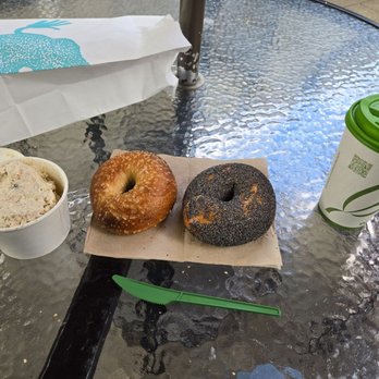 Hey Bagel - Poppy seed and sea salt bagels, lox cream cheese, hot chocolate. - Coffee & Tea Near Me - Seattle, Washington