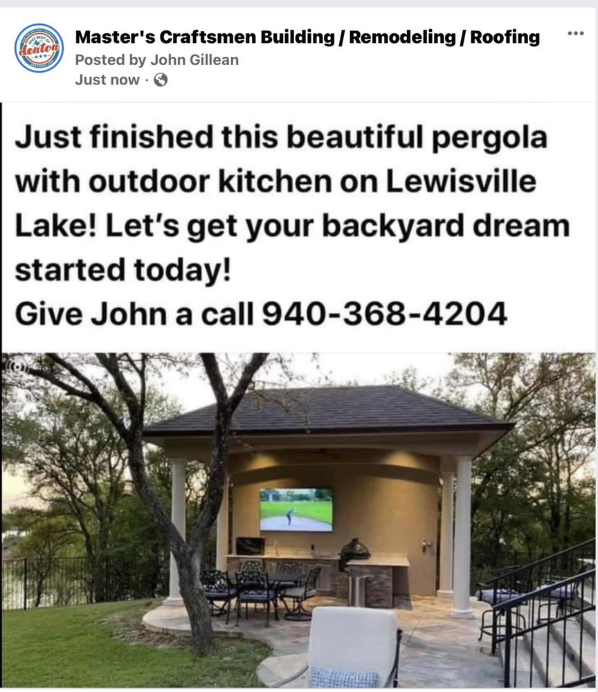 Slide of Master's Craftsmen Building Remodeling Roofing