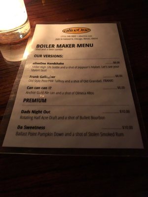 Menu photo 1 aliveOne Chicago, IL