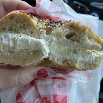 Bubbies Bagels - Everything Bagel w/ Jalapeño Cream Cheese - Bagels Near Me - Traverse City, Michigan