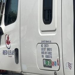 Redline Transportation - This is the truck that almost caused the head on collision