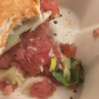 Odo - A mostly eaten Chefs Daily Special - Tuna Tartare Sandwich - Japanese Near Me - New York, New York Odo - A mostly eaten Chefs Daily Special - Tuna Tartare Sandwich - Japanese Near Me - New York, New York