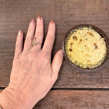 Beach Bros Coffee Company - Size of the tortino next to my hand. - Coffee Roasteries Near Me - Daytona Beach, Florida