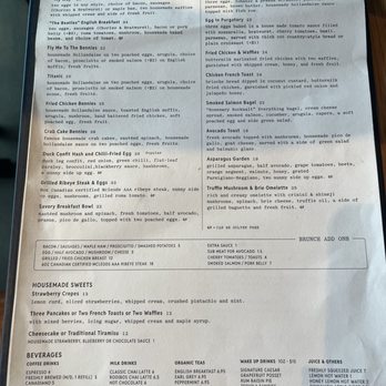 The Sequel Kitchen & Bar - Brunch menu as of June 2025 - Breakfast & Brunch Near Me - Vancouver, British Columbia