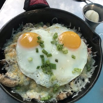 J Christopher's - My husband's dish. The eggs look like a heart. - New American Near Me - Savannah, Georgia J Christopher's - My husband's dish. The eggs look like a heart. - New American Near Me - Savannah, Georgia
