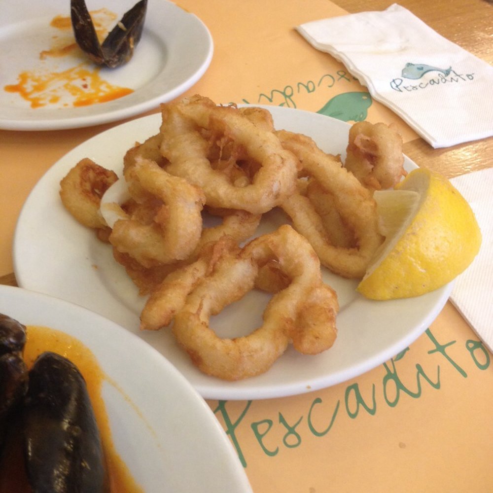 Pescadito - The best calamari!! - Spanish Near Me - Sitges, B