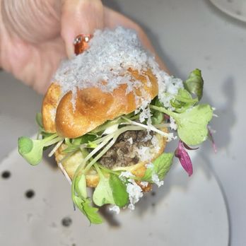 Paris Hawaii - Eclair Aux Legumes - Mushroom, goat cheese, microgreens, horseradish mayo - French Near Me - Honolulu, Hawaii Paris Hawaii - Eclair Aux Legumes - Mushroom, goat cheese, microgreens, horseradish mayo - French Near Me - Honolulu, Hawaii