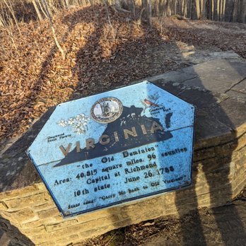 Tri-State Peak Trail - Virginia marker - Hiking Near Me - Cumberland Gap, Tennessee Tri-State Peak Trail - Virginia marker - Hiking Near Me - Cumberland Gap, Tennessee