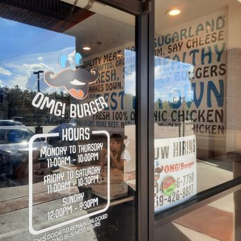 OMG! Burger - Signage - Burgers Near Me - Sugar Land, Texas