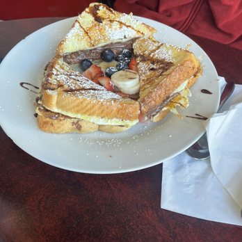 Sunrise Breakfast - Nutella French test with fruit - Breakfast & Brunch Near Me - Norwood, Massachusetts Sunrise Breakfast - Nutella French test with fruit - Breakfast & Brunch Near Me - Norwood, Massachusetts